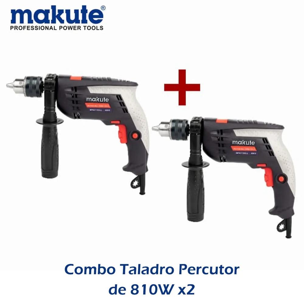 COMBO DOS TALADROS PERCUTORES DE 810W