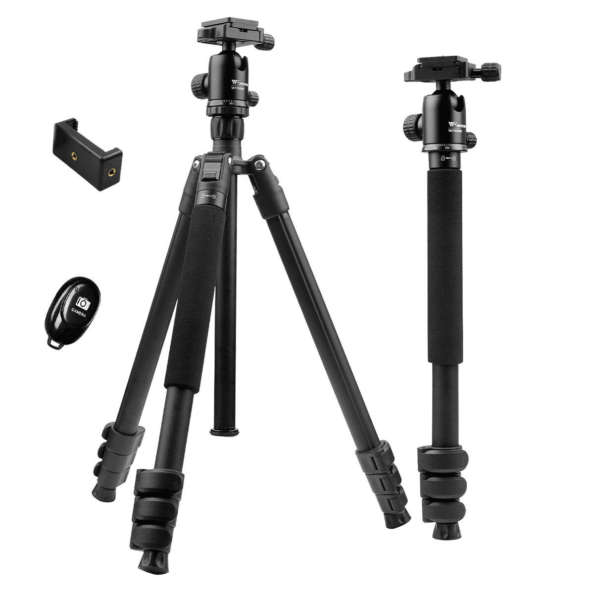Trípode Profesional 155 Cm Weifeng WF-6627 + Disparador Bluetooth