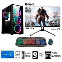Computadora PC CORE i7 3.2Ghz  -Ram 16GB  -Disco 1TB  -SSD 480GB -Monitor 24