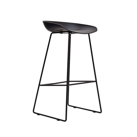 Silla Para Bar Fija Trineo Misuri Reposapies Negro Ofideas