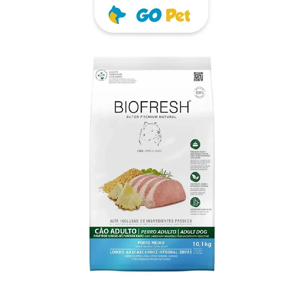 Biofresh Perro Adulto Rz. Mediana Carne de Cerdo 10.1 Kg