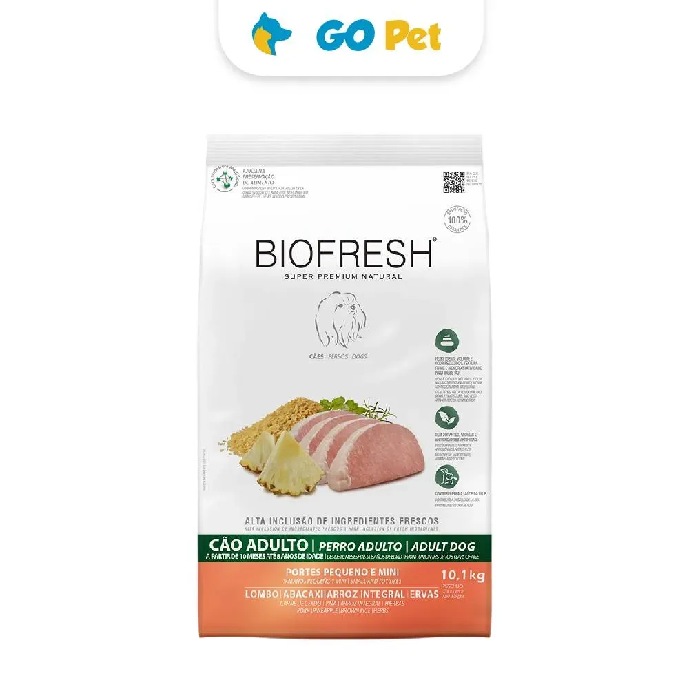 Biofresh Perro Adulto Rz. Mini y Pequeña Carne de Cerdo 10.1 Kg