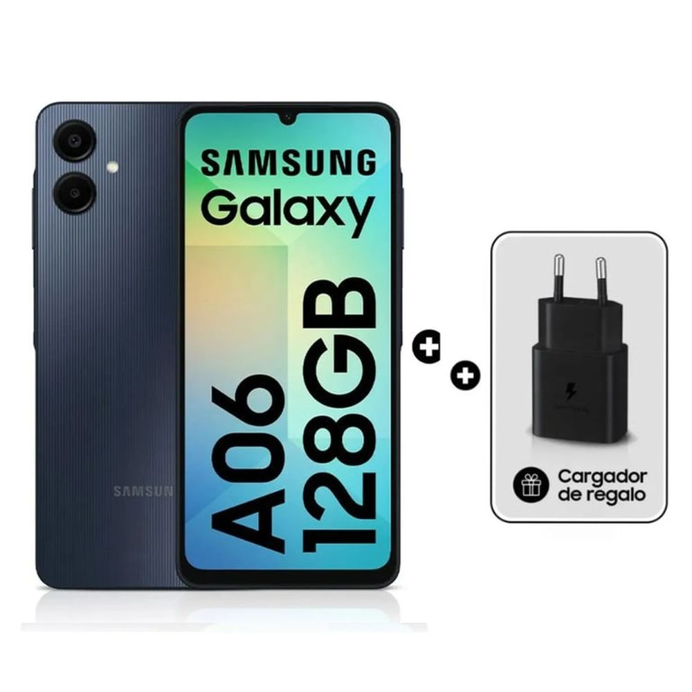 Celular SAMSUNG Galaxy A06 128GB 4GB RAM + Cargador