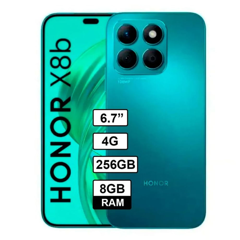 Celular Libre Honor X8B 6,7 pulg 256GB 8GB RAM AZUL