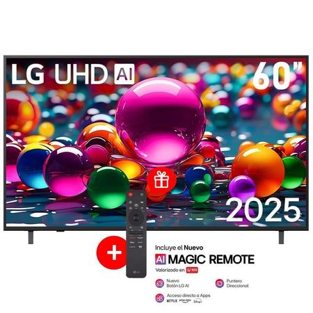 Televisor LG 60 UHD 4K ThinQ AI 60UA8050PSA 2025