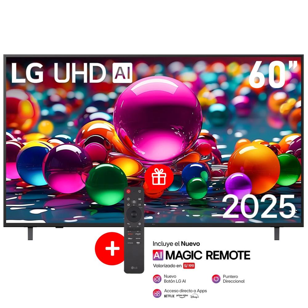 Televisor LG 60 UHD 4K ThinQ AI 60UA8050PSA 2025