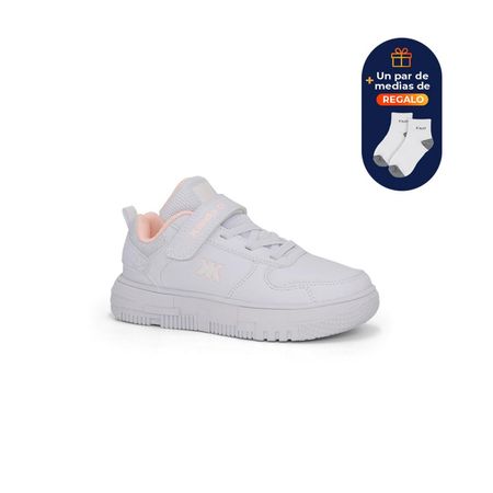 Zapatillas Escolares Kaida KD25Q1-02B BLANCO/ROSA 27