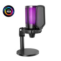 Micrófono de escritorio soft RGB AuroraCast