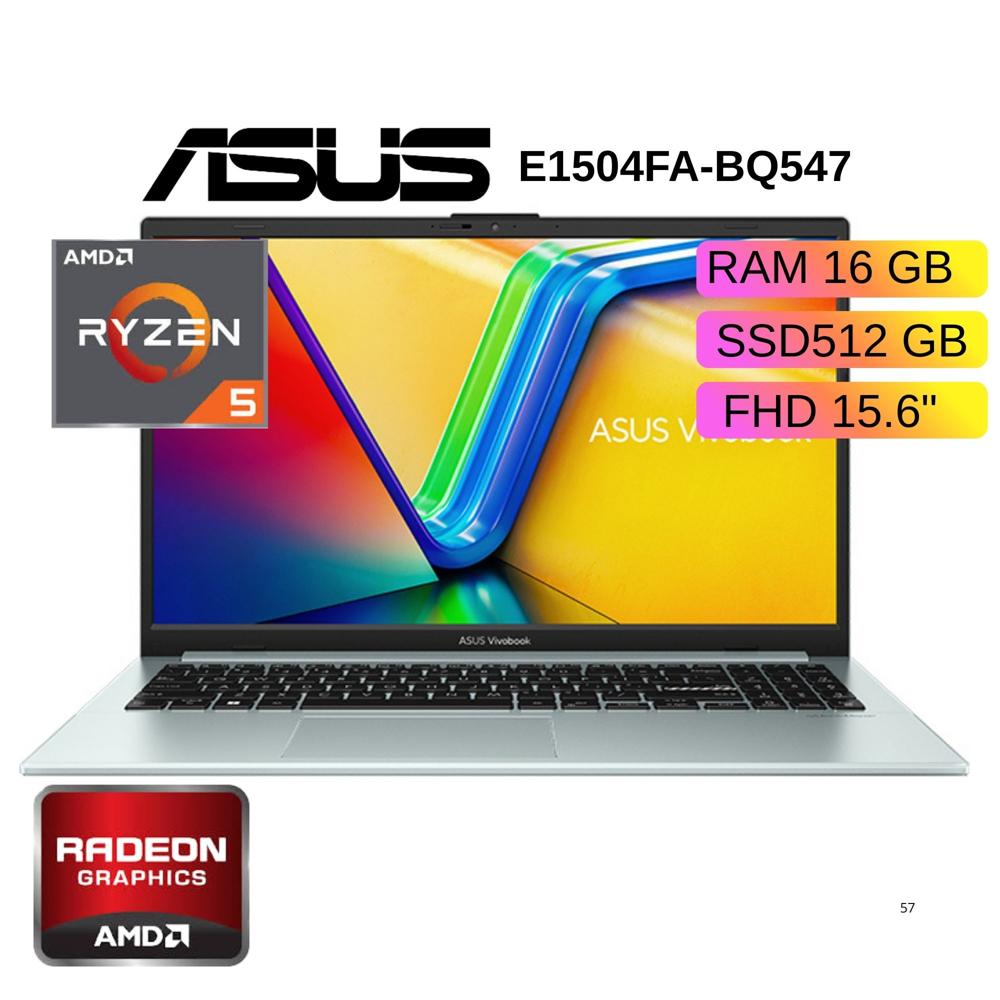 LAPTOP ASUS E1504FA-BQ54 -AMD RYZEN 5 7520U RAM 16GB SSD 512GB 15.6 FHD -90NB0ZR3-M03NM0