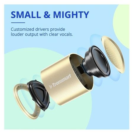 Minialtavoz portátil NIMO 5W Bluetooth speaker Dorado