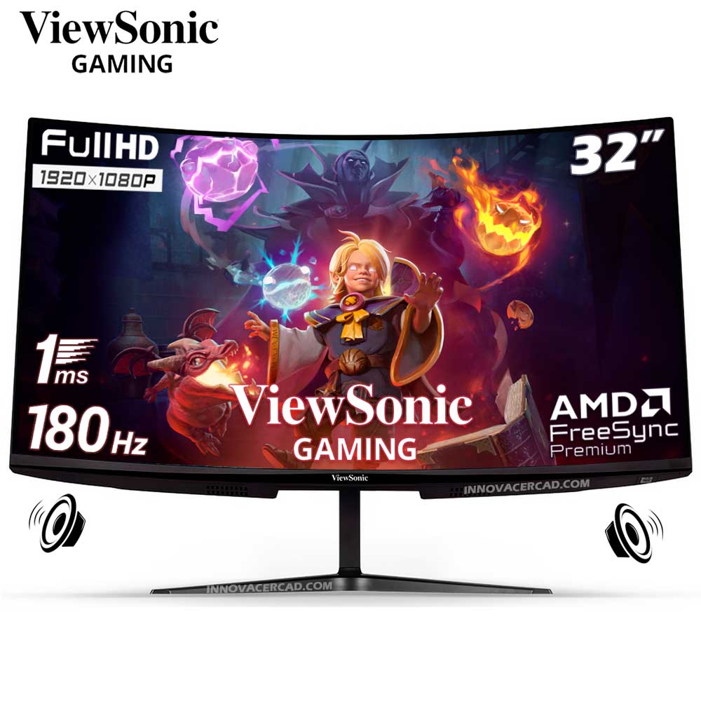 Monitor ViewSonic OMNI Gaming VX3218 32 Curvo FHD 1920x1080 180hz 1ms FreeSync Premium
