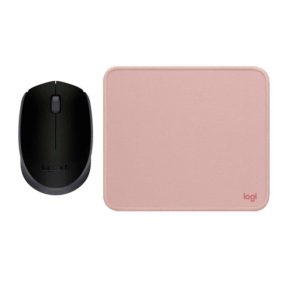 LOGITECH MOUSE M170 NEGRO PAD MOUSE 200x230 ROSADO