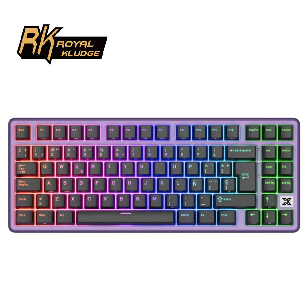 TECLADO ROYAL KLUDE RK X87 CABLEADO BLACKBERRY MOUSSE