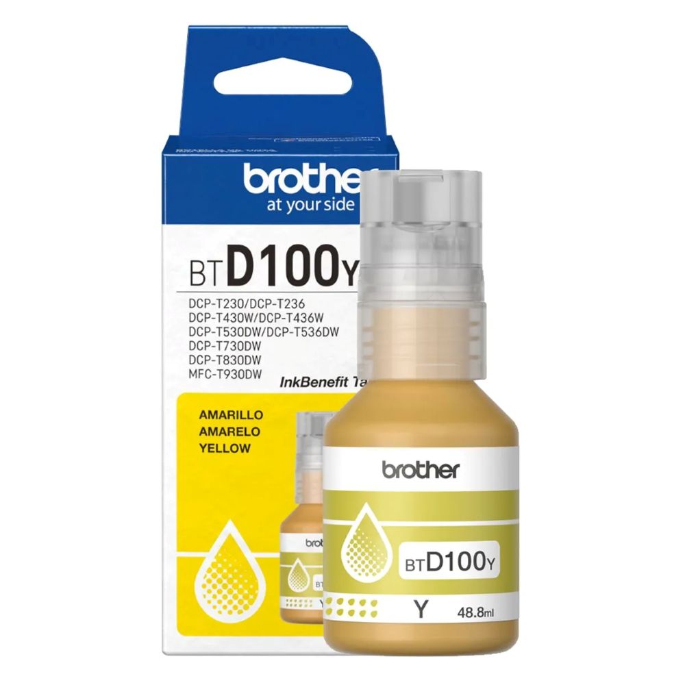 TINTA BROTHER BTD100Y YELLOW DCP-T230/430W/436W