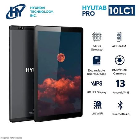 Tablet HYUNDAI HYTAB Pro 4G LTE 10LC1 4GB RAM 64GB 10 pulg. HT10LC1MSGLTM01