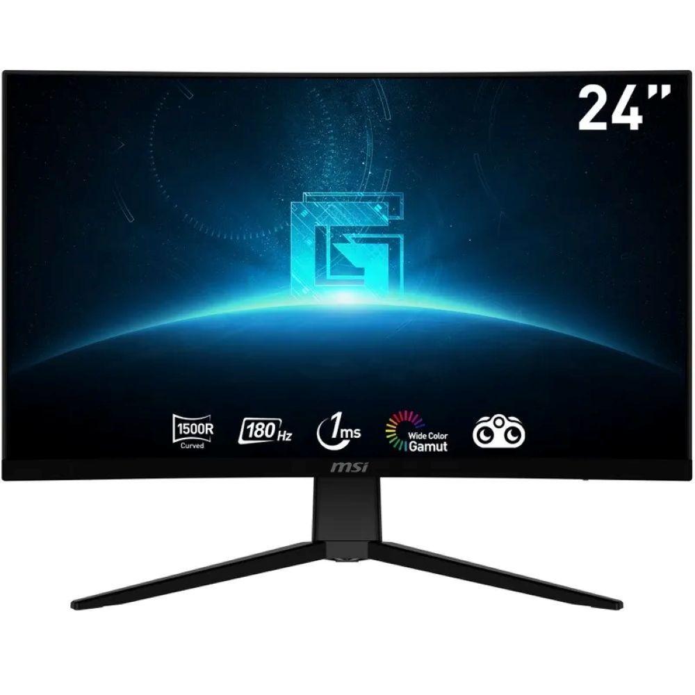 Monitor curvo gaming MSI G2422C 24""/FHD/VA/1500R/180Hz/HDMI x2/DP x1/Earphone-Out x1
