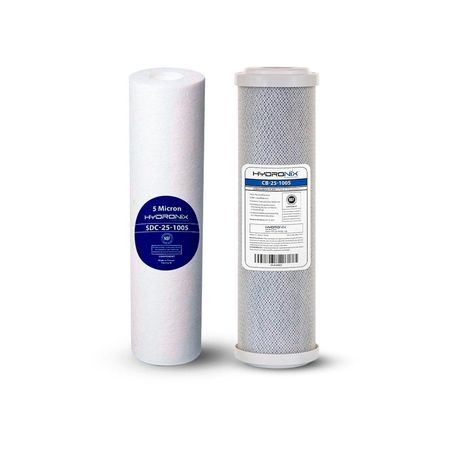 Pack de filtros para purificador de agua sedimento y carbon Hydronix