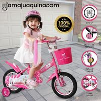 Bicicleta Campera Aro 12 ANNE con Canasta Pink