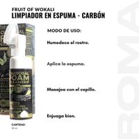 LIMPIADOR EN ESPUMA CARBÓN 150ML WOKALI