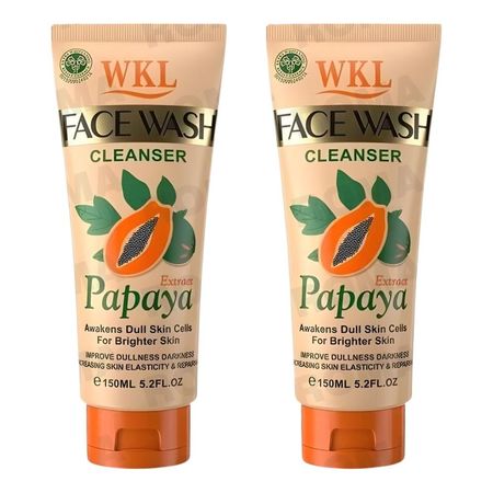 PACK 2 LIMPIADOR FACIAL PAPAYA 150ML WOKALI