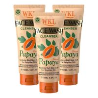 PACK 3 LIMPIADOR FACIAL PAPAYA 150ML WOKALI