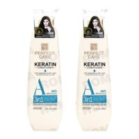 PACK 2 ACONDICIONADOR KERATINA 3 EN 1 520ML PERFECT CARE