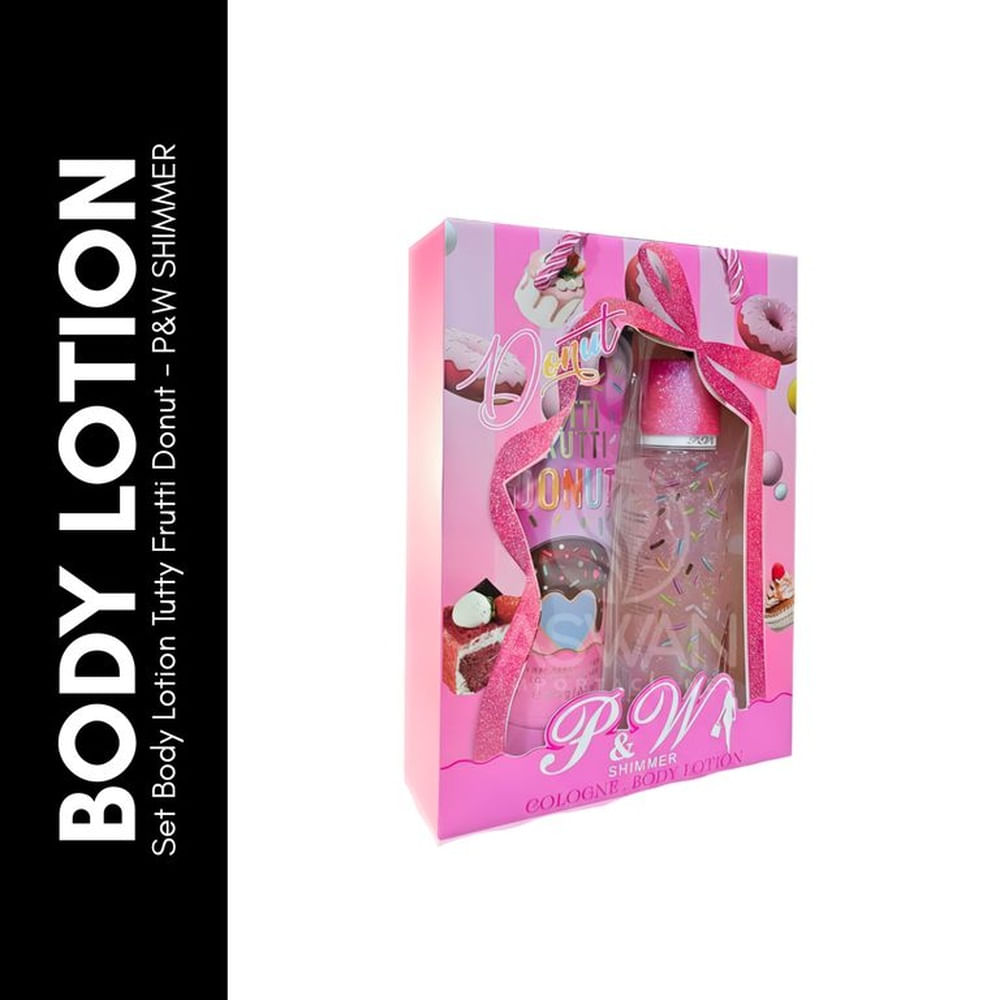 Set Body Lotion Tutty Frutti Donut - P&W SHIMMER