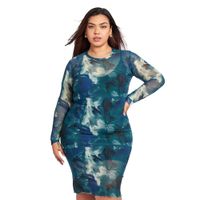 Vestido de Tul Manga Larga Ocean