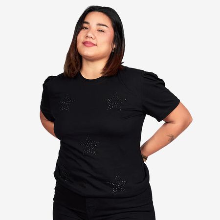 T-shirt Básico Negro Star - 3XL