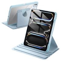 Funda Transparente Giratorio 360 para iPad Pro 11 M4 M5 CELESTE
