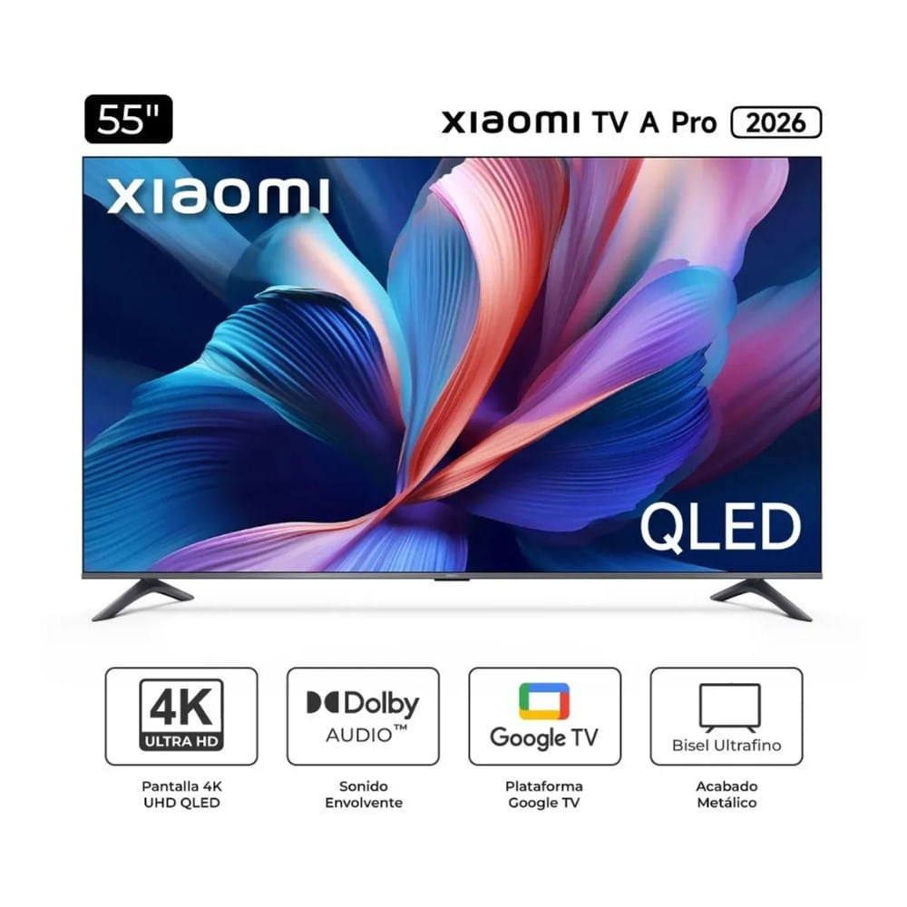 Televisor Xiaomi Qled A PRO 55 UHD 4K Google Tv L55MBAPPH - 2026