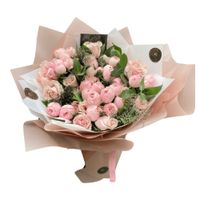 Ramo Almendra - Rosas inglesas rosadas