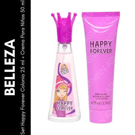 Set Happy Forever Colonia 25 ml + Crema Para Niñas 50 ml