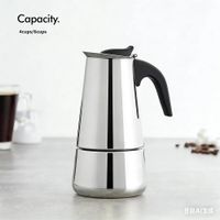 Cafetera Moka italiana en acero 600 ml  12 tazas