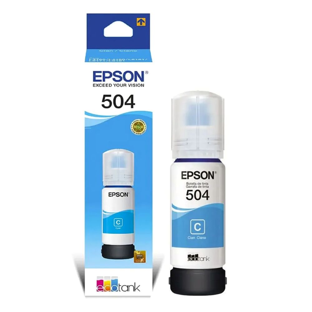 BOTELLA TINTA EPSON T504220-AL CIAN
