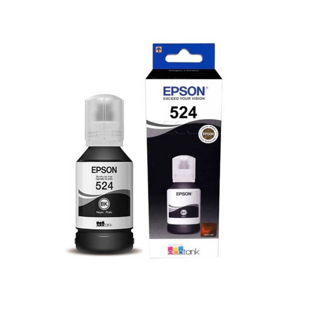 Botella de Tinta Epson T524 Negra