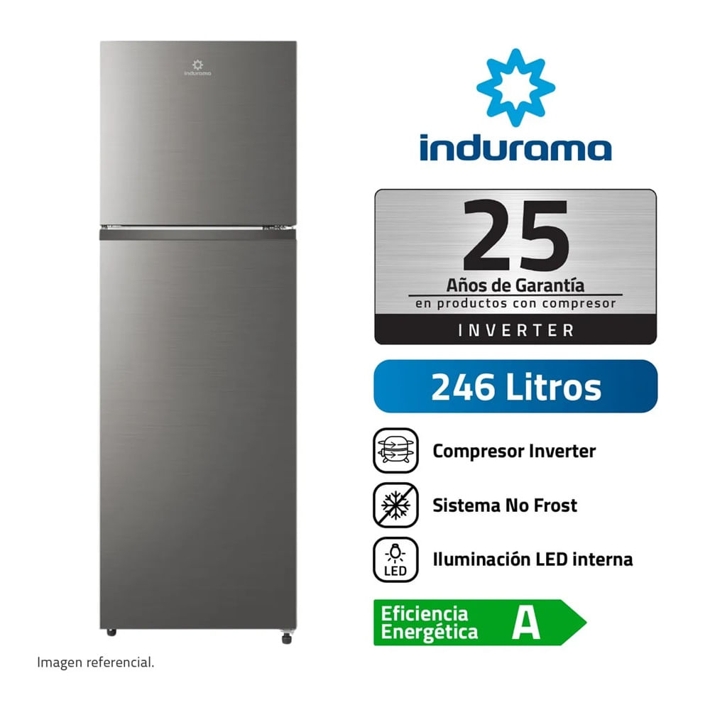 REFRIGERADORA INDURAMA 246 LT NO FROST RI-389I CROMA