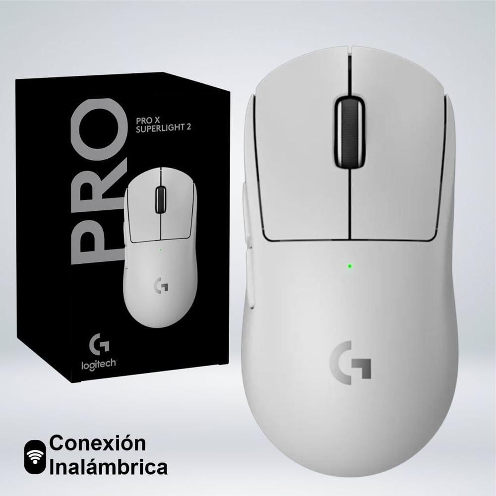 MOUSE GAMER G PRO X SUPERLIGHT 2C HERO 2 LIGHTSPEED 44KDPI 5botones 95hrs 51gr BLANCO