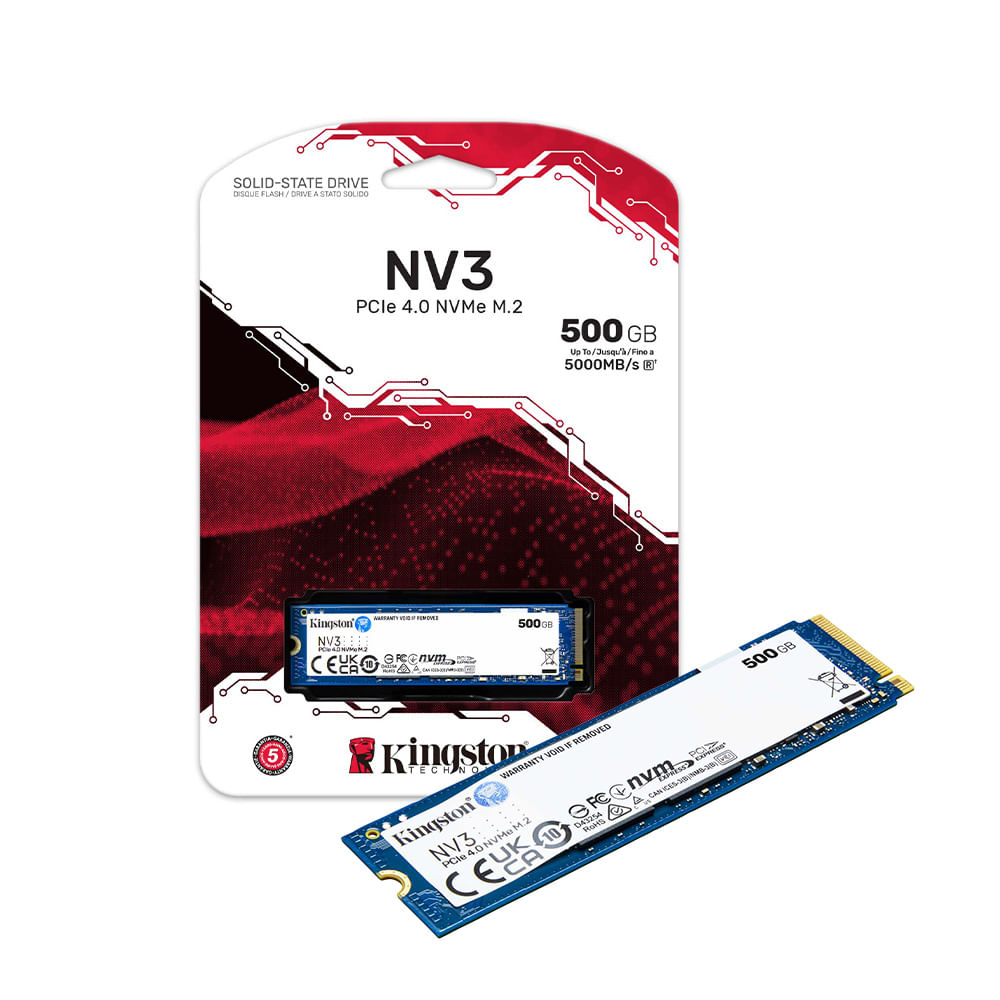 Disco Sólido Ssd 500 Gb Kingston Nv3 Nvme Pcie 4.0
