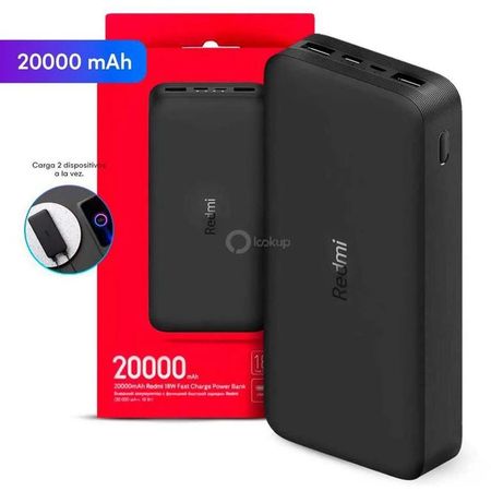 Power Bank Xiaomi 20000mah 18W Carga Rapida Salida USB
