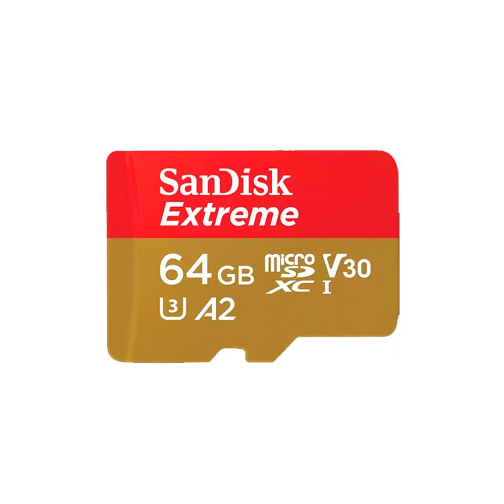Memoria Micro SD Sandisk 64GB Extreme - R.170mb - W.80mb