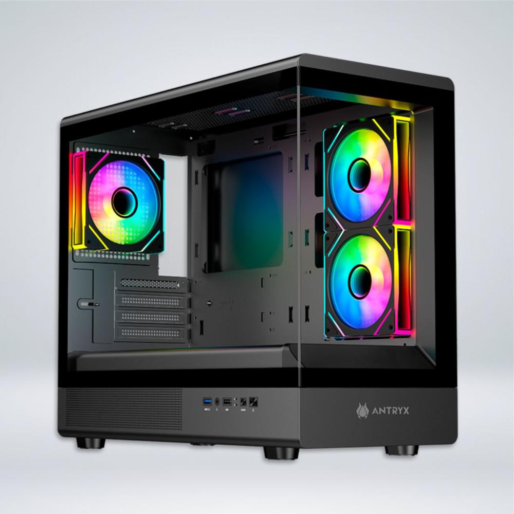 CASE ANTRYX FX 630M BLACK INFINITY ARGB FAN X3 VIDRIO TEMPLADO