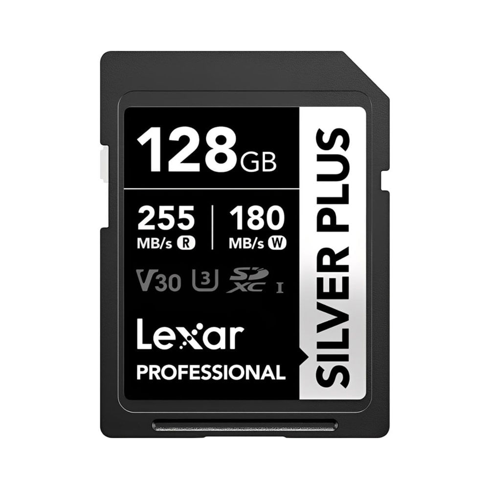 Memoria SD Lexar Professional 128GB SILVER PLUS - R255mb - W180mb