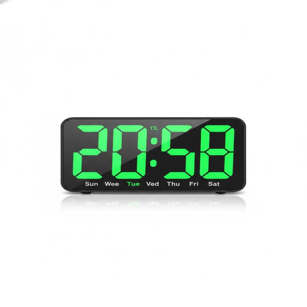 Reloj Digital LED Multifunción Verde