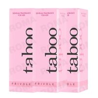 PACK 3 PERFUME ROSA CON FEROMONAS PARA MUJER TABOO 30ML