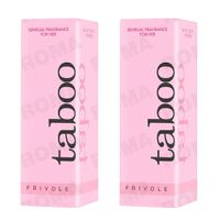 PACK 2 PERFUME ROSA CON FEROMONAS PARA MUJER TABOO 20ML