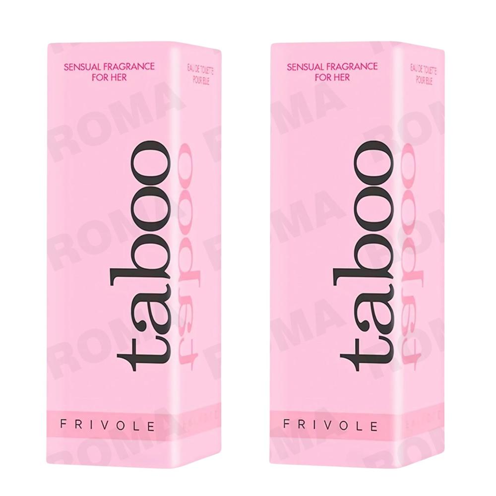 PACK 2 PERFUME ROSA CON FEROMONAS PARA MUJER TABOO 20ML