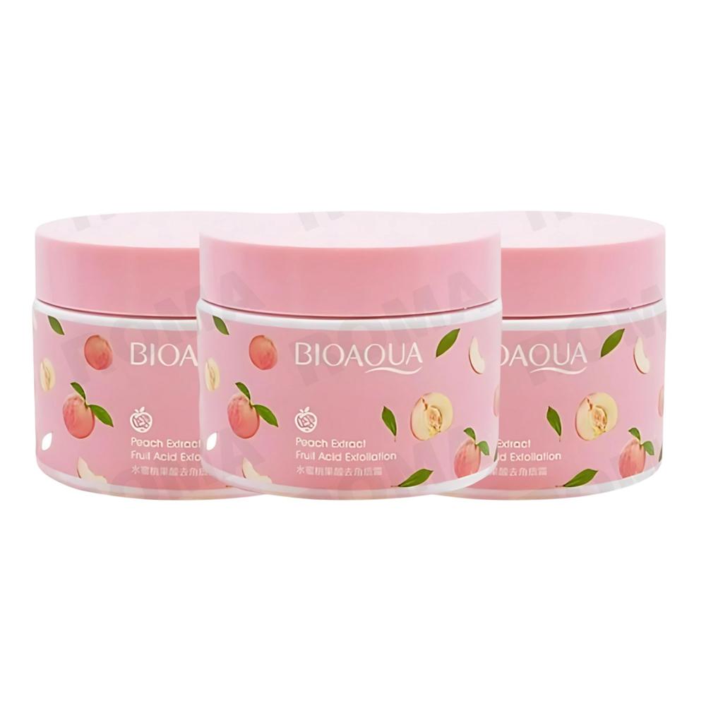 PACK 3 CREMA EXFOLIANTE PEACH EXTRACT BIOAQUA 420G