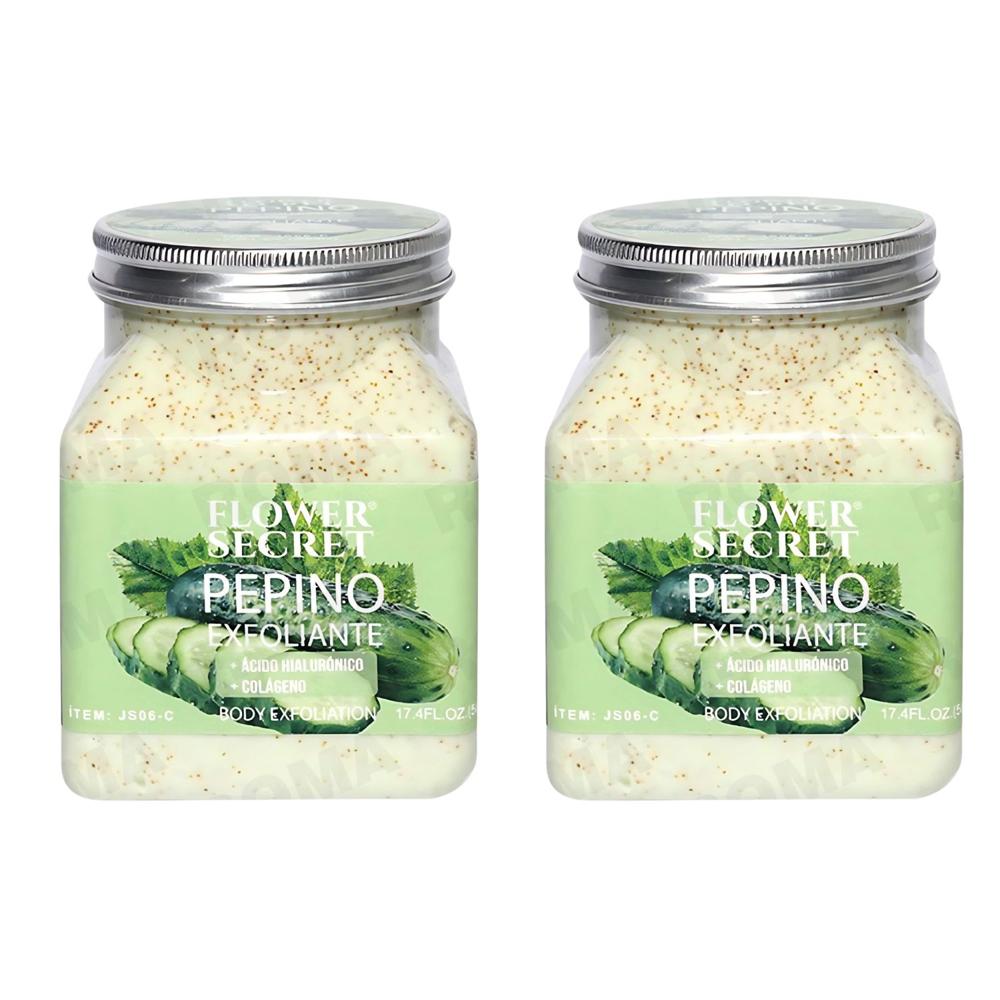PACK 2 CREMA EXFOLIANTE PEPINO FLOWER SECRET 1000ML