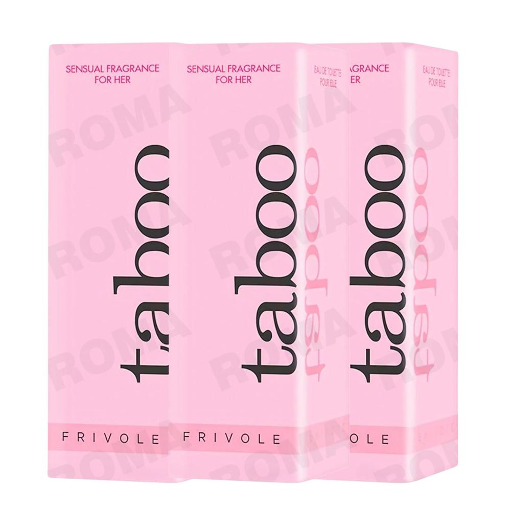 PACK 3 PERFUME ROSA CON FEROMONAS PARA MUJER TABOO 30ML